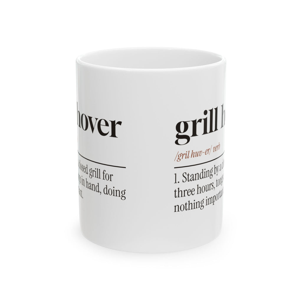Funny BBQ Mug Grill Hover Dictionary Definition For Grill Lovers