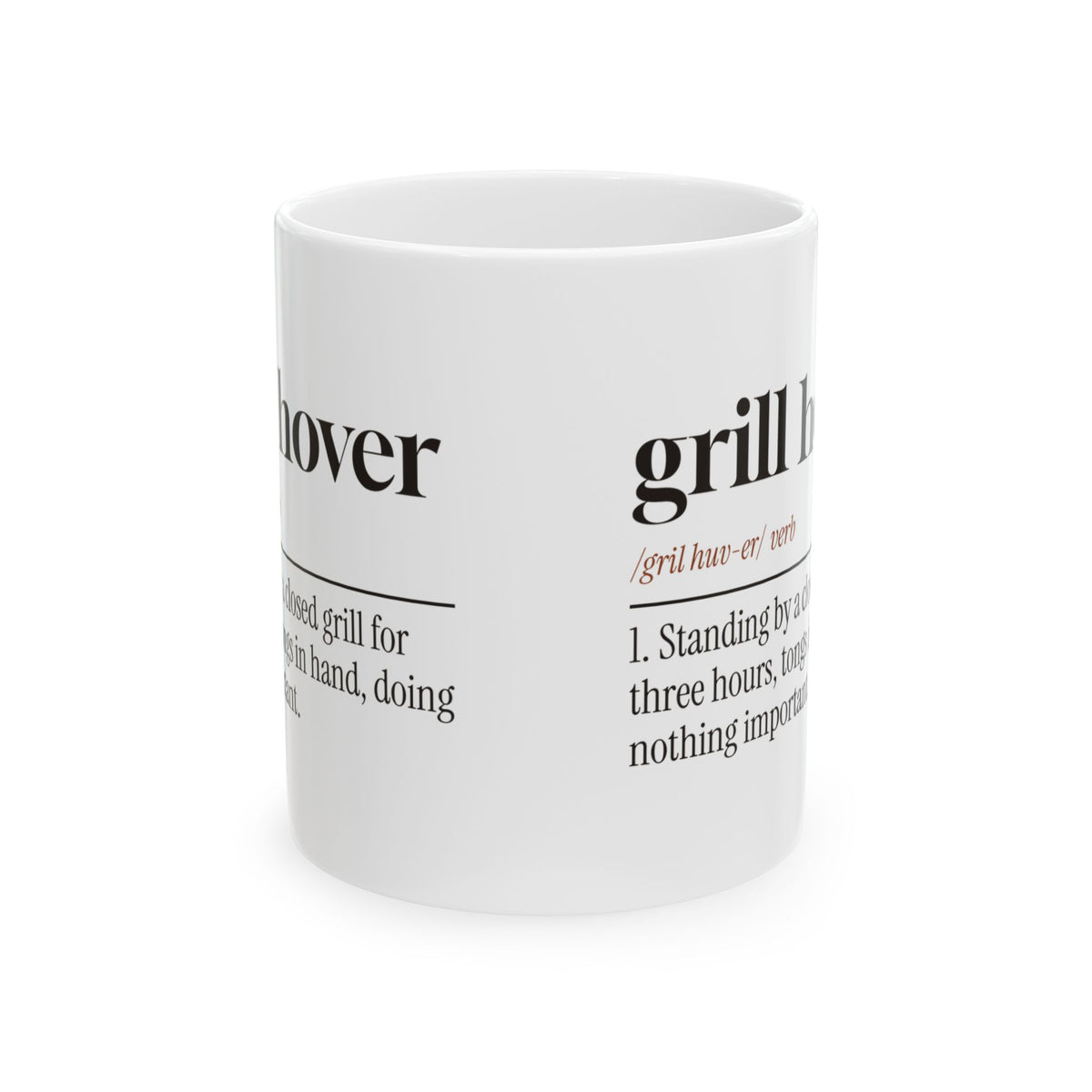 Funny BBQ Mug Grill Hover Dictionary Definition For Grill Lovers