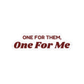 Funny Christmas Shopping Sticker One For Them One For Me