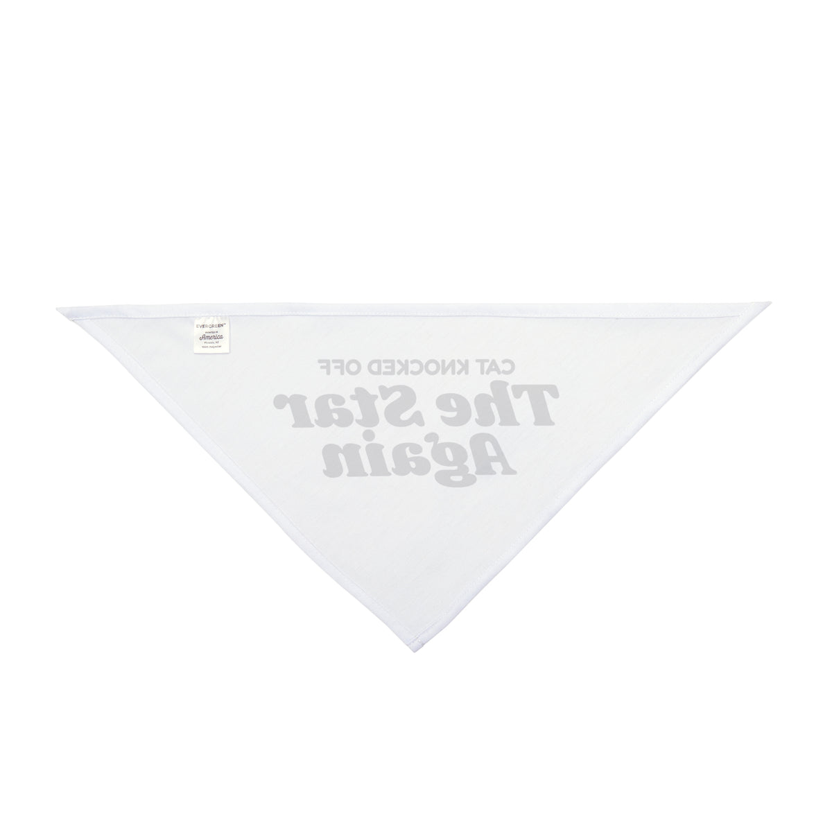 Funny Christmas Cat Dog Bandana Cat Knocked Off The Star Again
