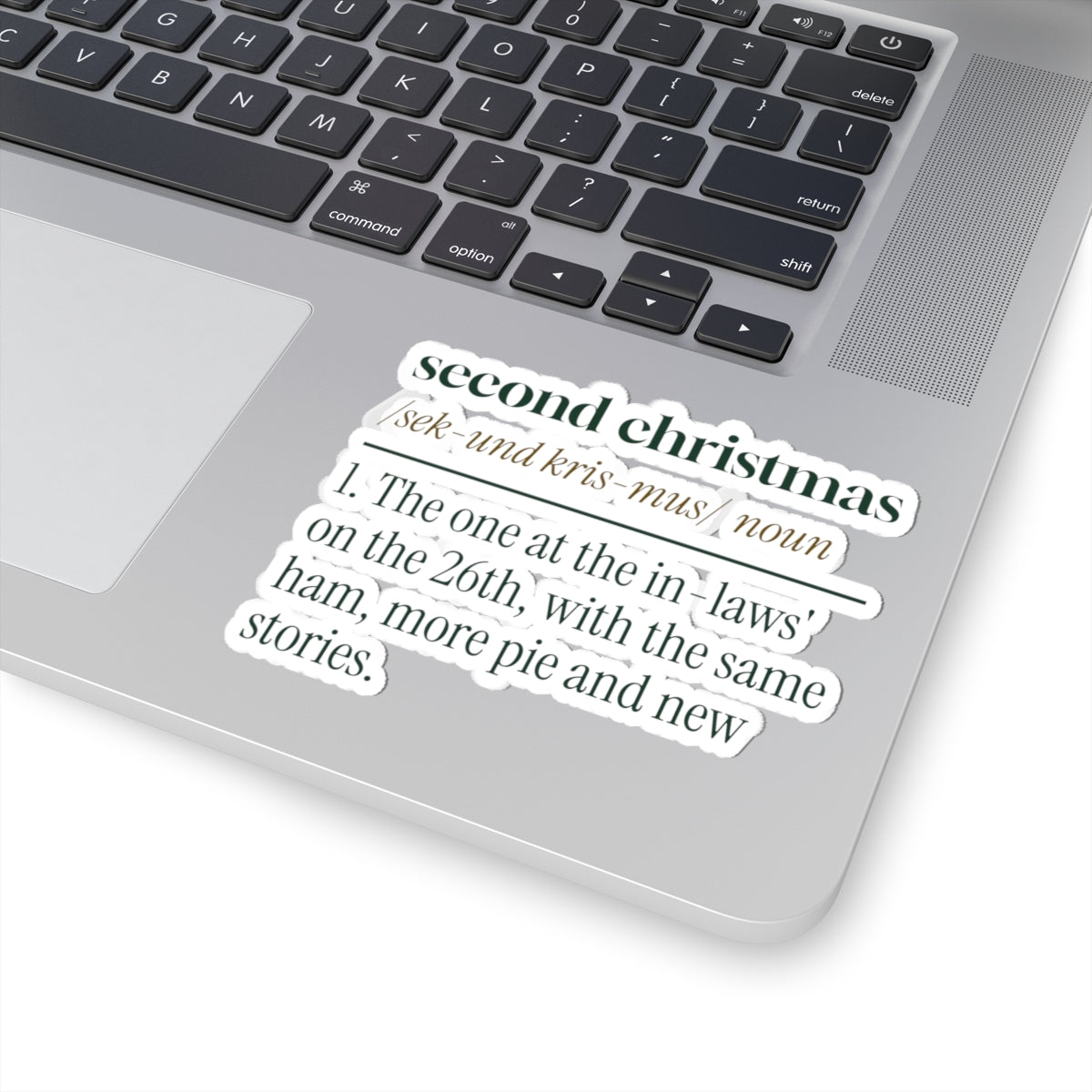 Funny Christmas Sticker Second Christmas Definition In-Laws