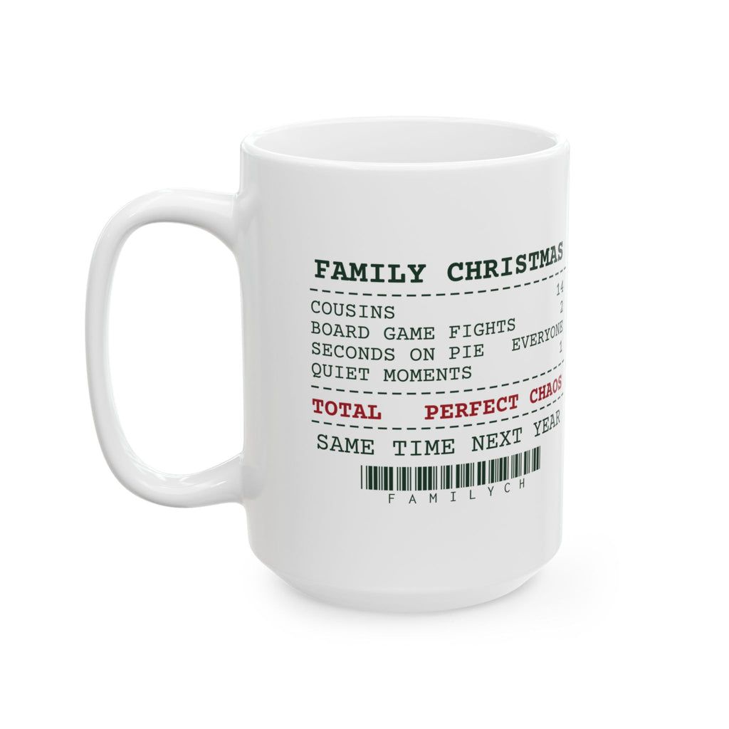Funny Family Christmas Coffee Mug Family Christmas Receipt