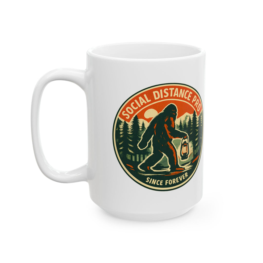 Social Distance Pro Since Forever Funny Vintage Bigfoot Coffee Mug