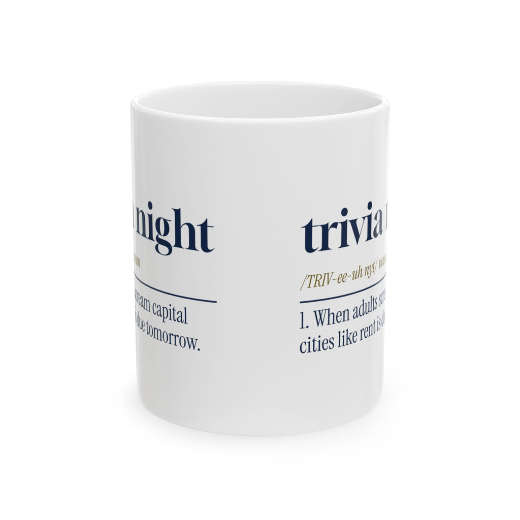 Trivia Night Coffee Mug Yelling Capitals
