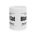 Staff Only Black Cat Coffee Mug Halloween