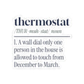 Funny Christmas Sticker Thermostat Definition For Dad