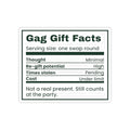 Funny White Elephant Sticker Gag Gift Facts Label For Coworkers