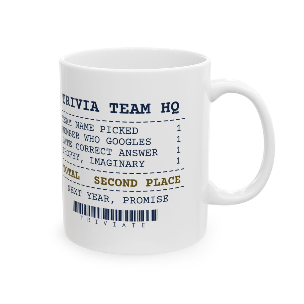 Trivia Team Receipt Coffee Mug For Trivia Fans