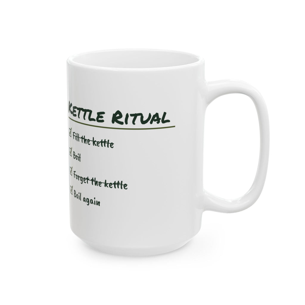 Funny Tea Lover Coffee Mug Kettle Ritual Checklist For Tea Drinkers