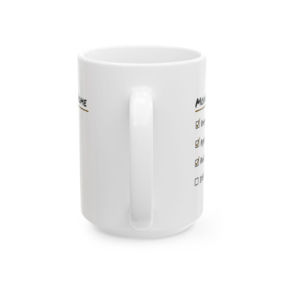 Funny Graduate Coffee Mug Moving Back Home Checklist For Grads