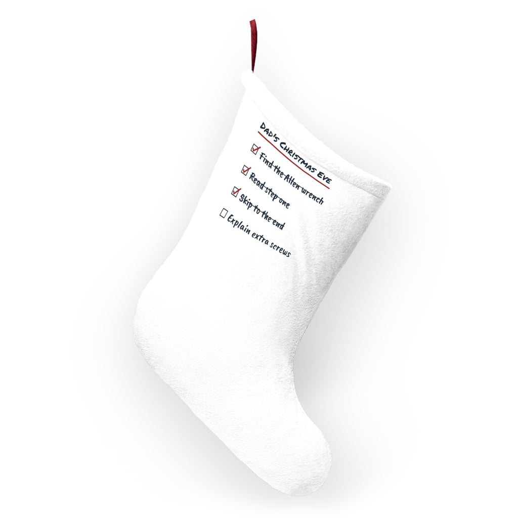 Funny Christmas Stocking Dad's Christmas Eve Toy Assembly List