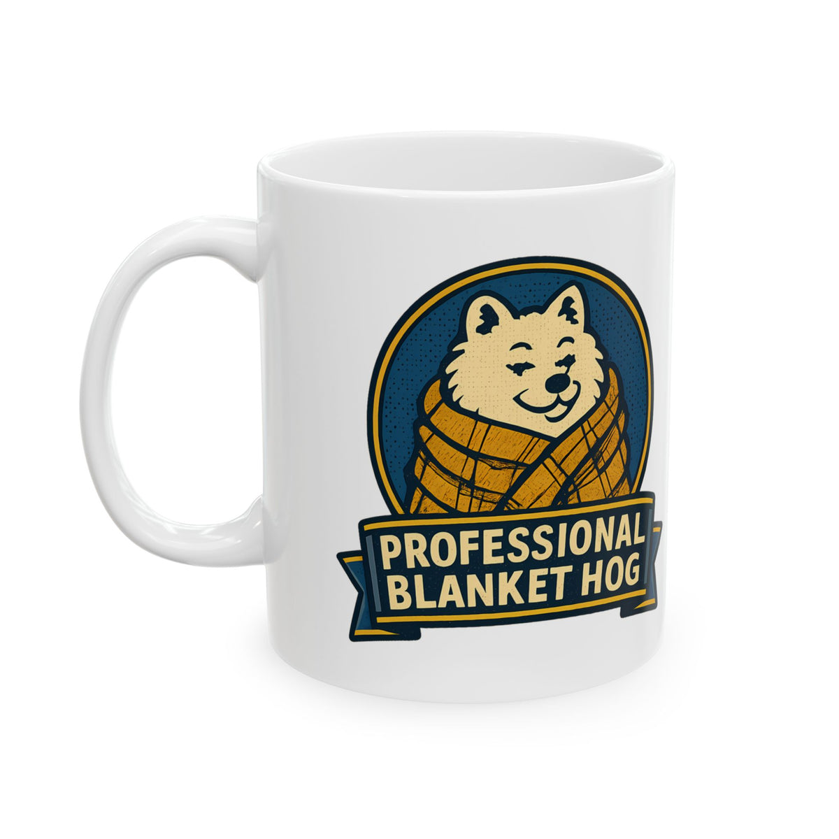 Funny Professional Blanket Hog Dog Mom Dog Dad Cozy Coffee Mug