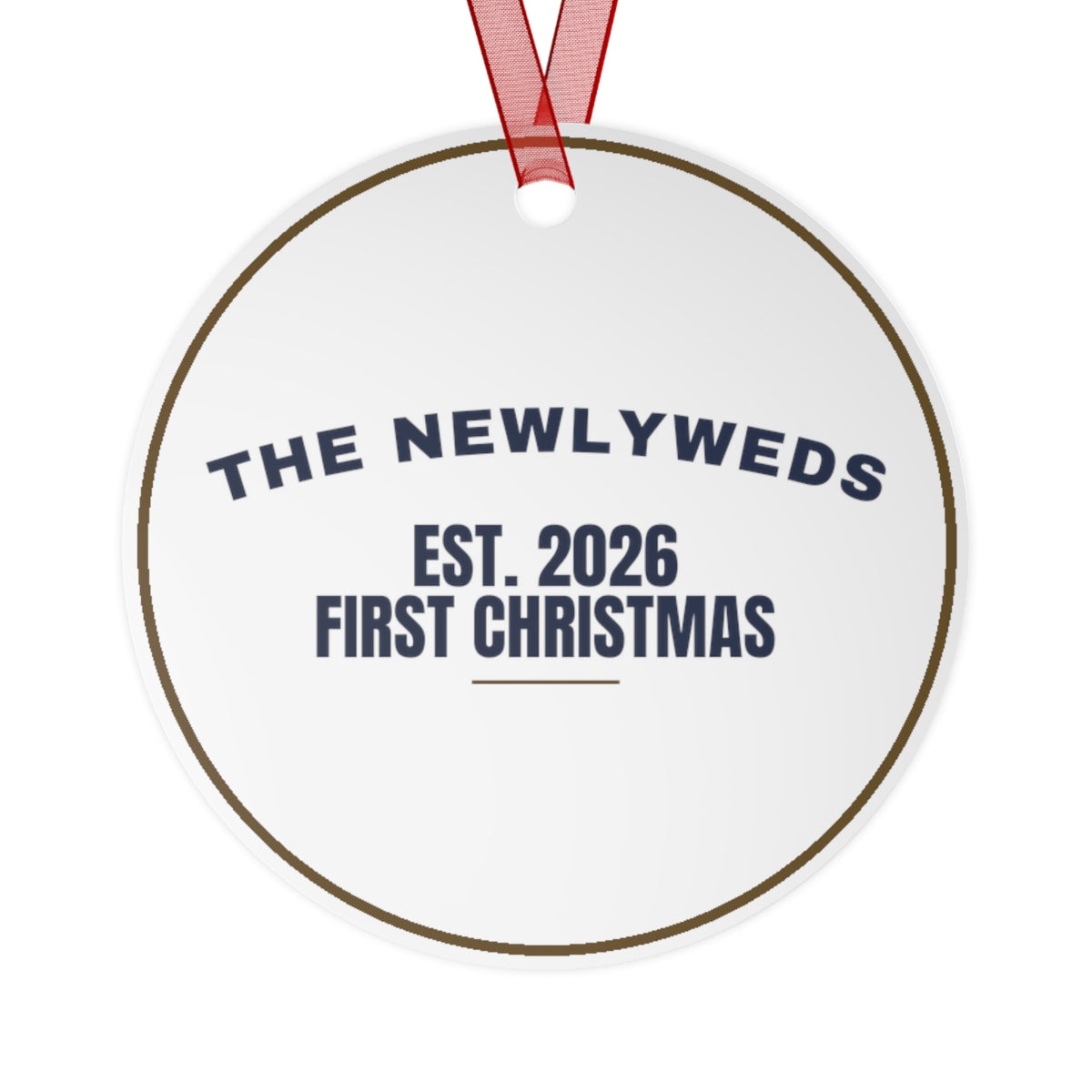Christmas Ornament The Newlyweds Est 2026 First Christmas