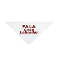 Funny Dog Christmas Dog Bandana Fa La La La Labrador For Lab Owners