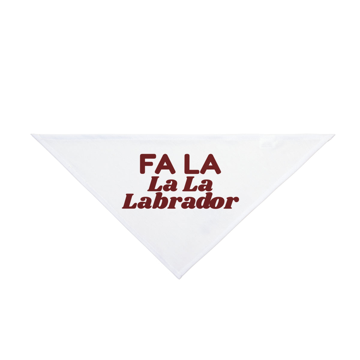 Funny Dog Christmas Dog Bandana Fa La La La Labrador For Lab Owners