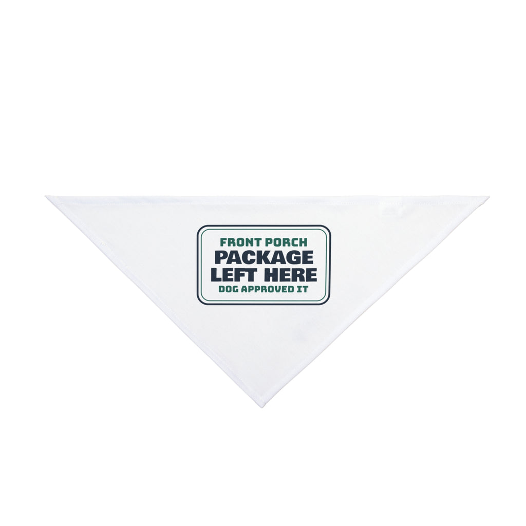 Funny Delivery Driver Dog Bandana Package Left Here Dog Approved