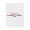 Christmas Throw Blanket Grandma's Tree Grandkids' Ornaments 2026