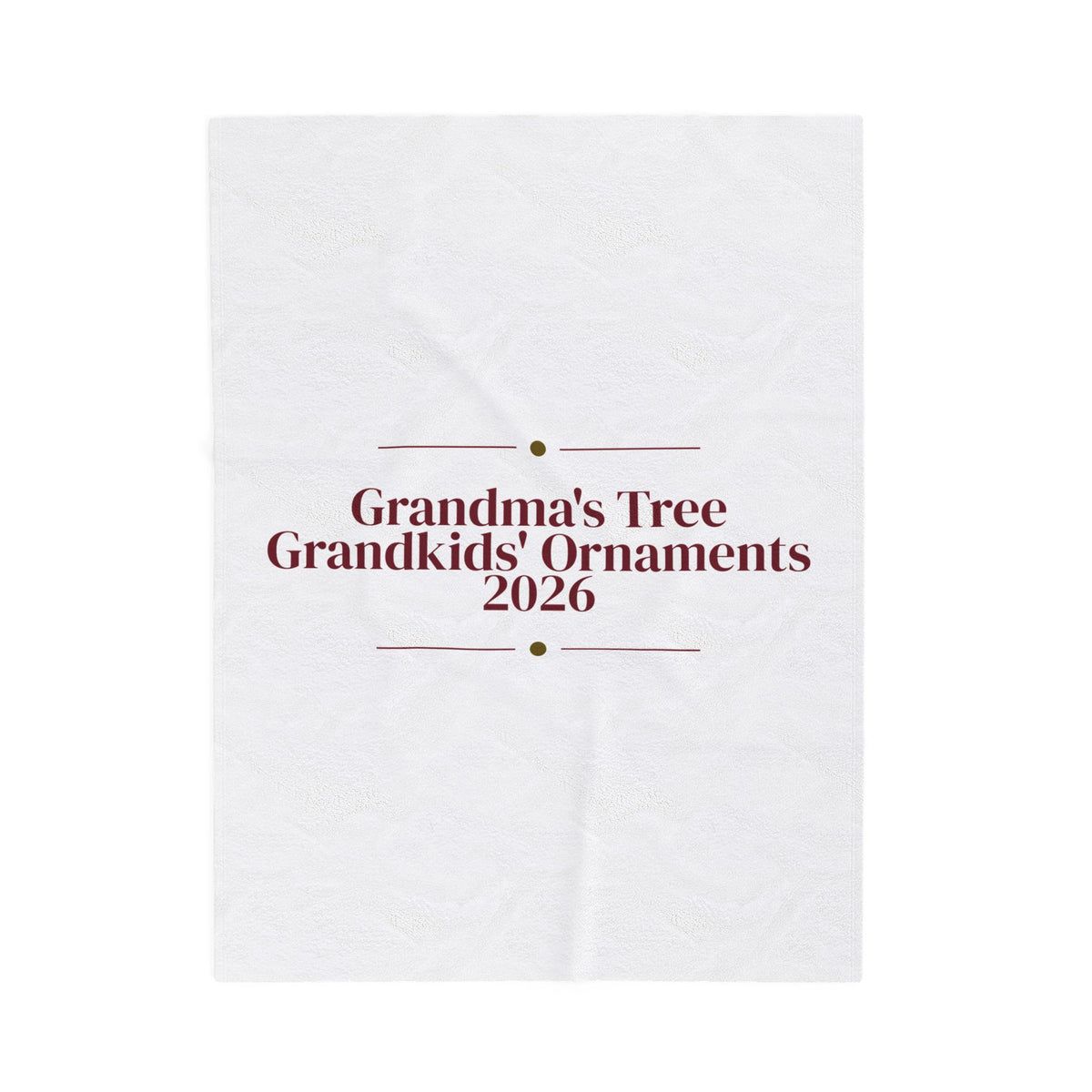 Christmas Throw Blanket Grandma's Tree Grandkids' Ornaments 2026