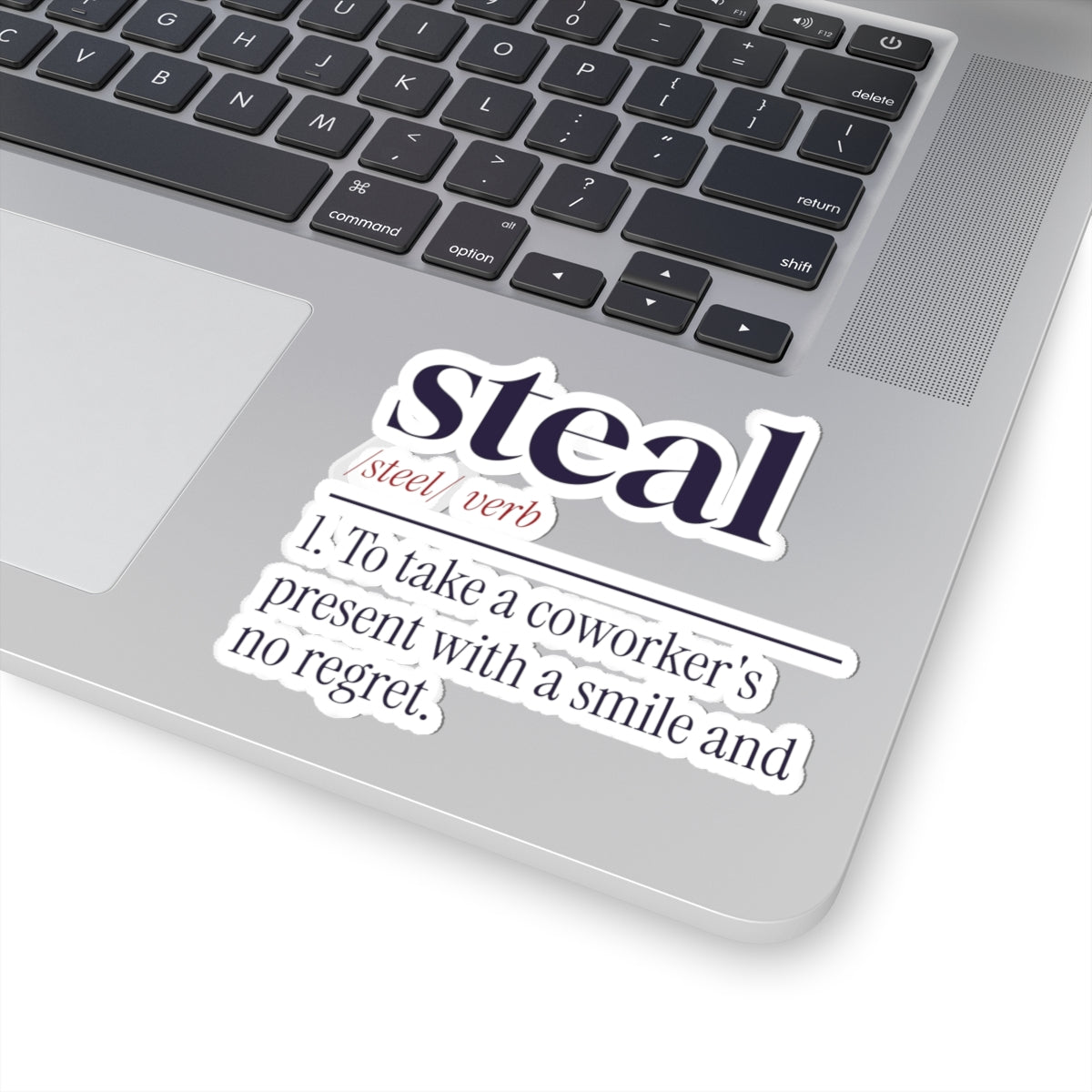 Funny White Elephant Sticker Steal Dictionary Definition