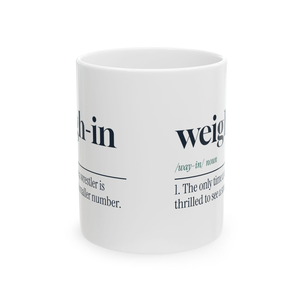 Funny Wrestling Mug Weigh-In Dictionary Definition