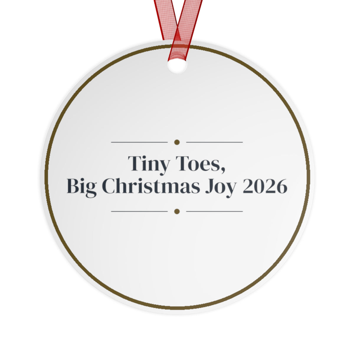 Christmas Ornament Tiny Toes Big Christmas Joy 2026 New Baby