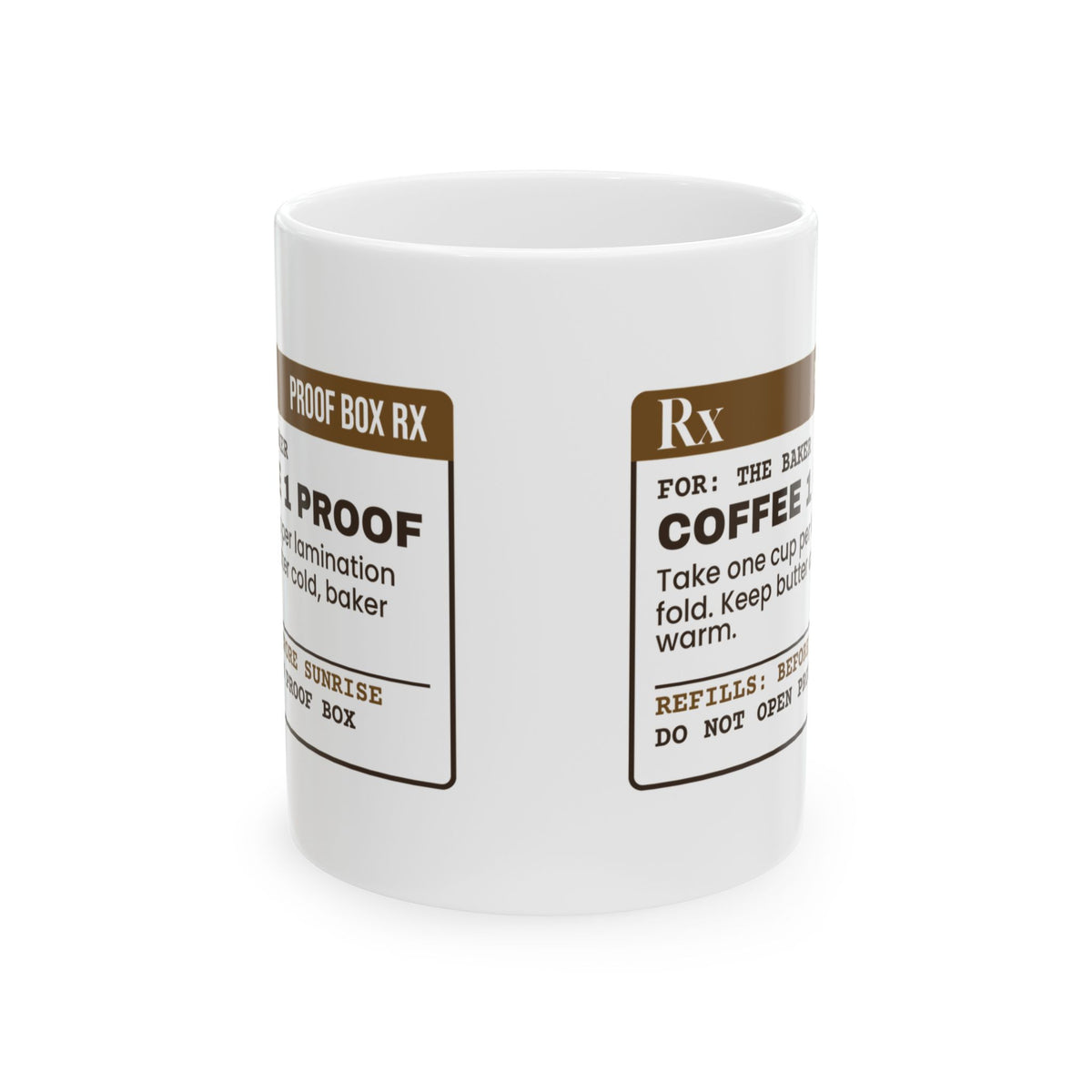 Funny Baker Mug One Cup Per Lamination Fold Baker Prescription