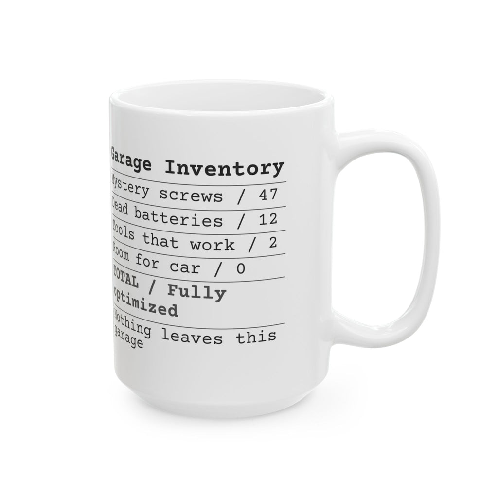 Garage Inventory Receipt Coffee Mug Fully Optimized For Dad