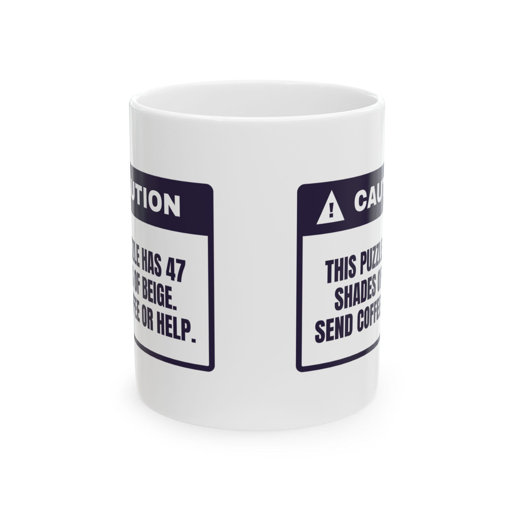 Funny Puzzle Lover Mug 47 Shades Of Beige Send Coffee