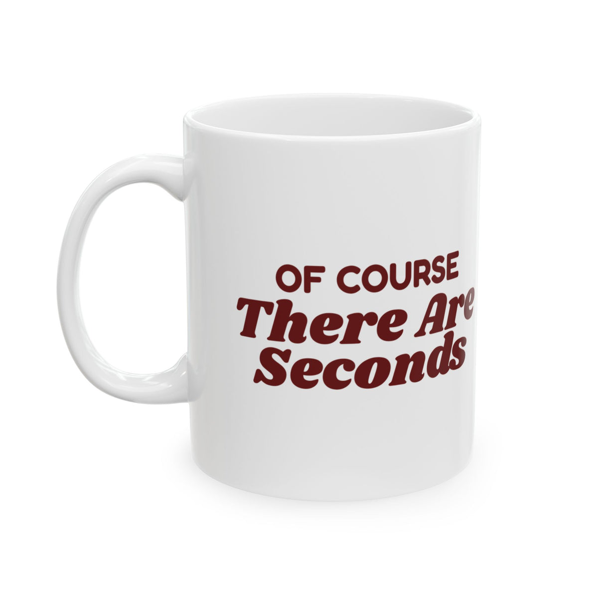 Funny Christmas Host Coffee Mug Of Course There Are Seconds