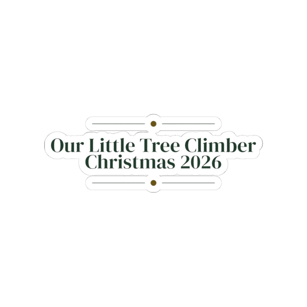 Christmas Cat Sticker Our Little Tree Climber Christmas 2026