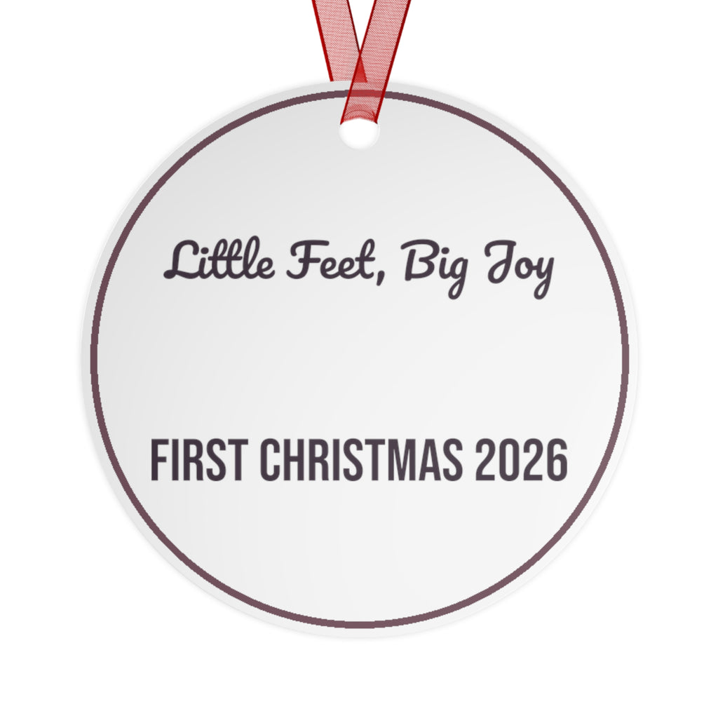 Babys First Christmas Ornament 2026 Little Feet Big Joy