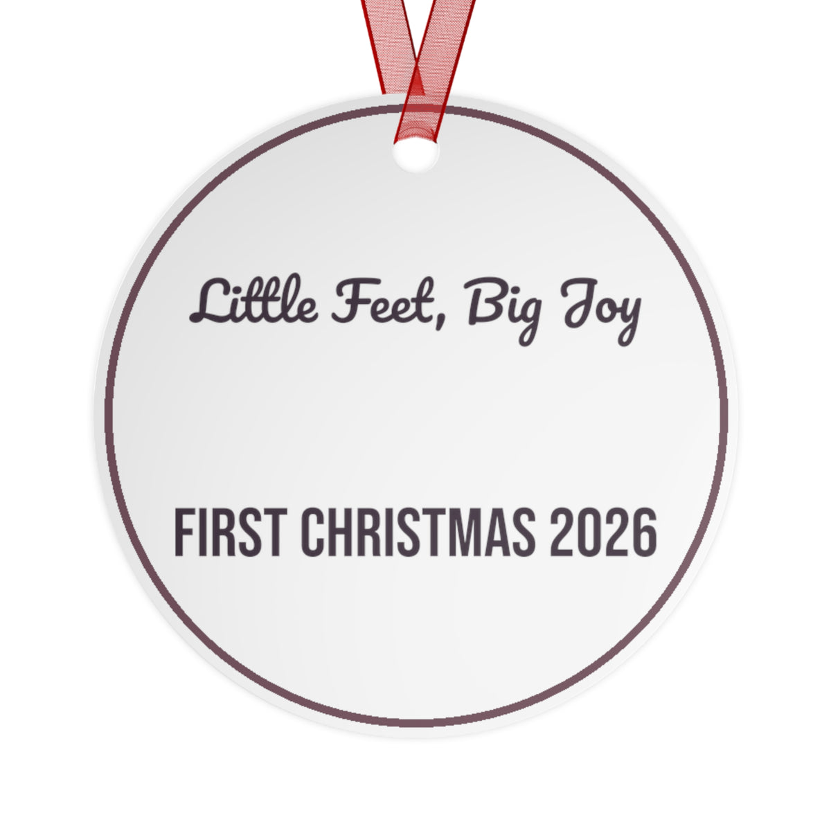 Babys First Christmas Ornament 2026 Little Feet Big Joy