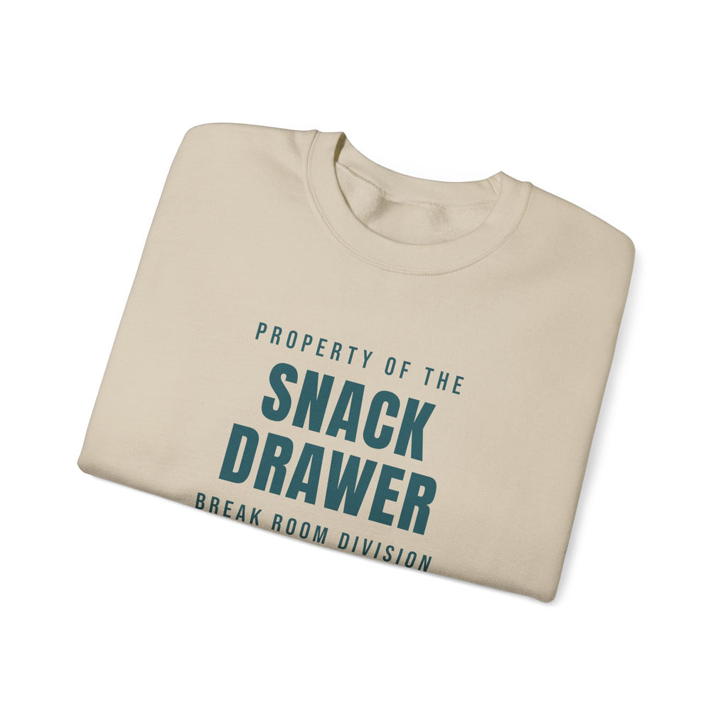 Funny Office Sweatshirt Property Of The Snack Drawer