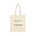 Newlywed Christmas Tote Bag Married In 2026 Still Holding Hands