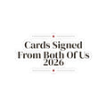 Newlywed Christmas Sticker Cards Signed From Both Of Us 2026