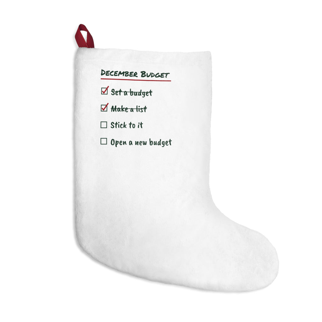 Funny Christmas Stocking December Budget Open A New Budget