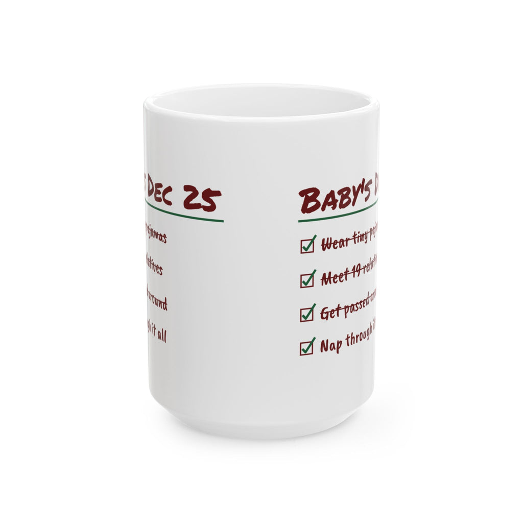 Funny Christmas Coffee Mug Meet 19 Relatives Nap Through It All Baby