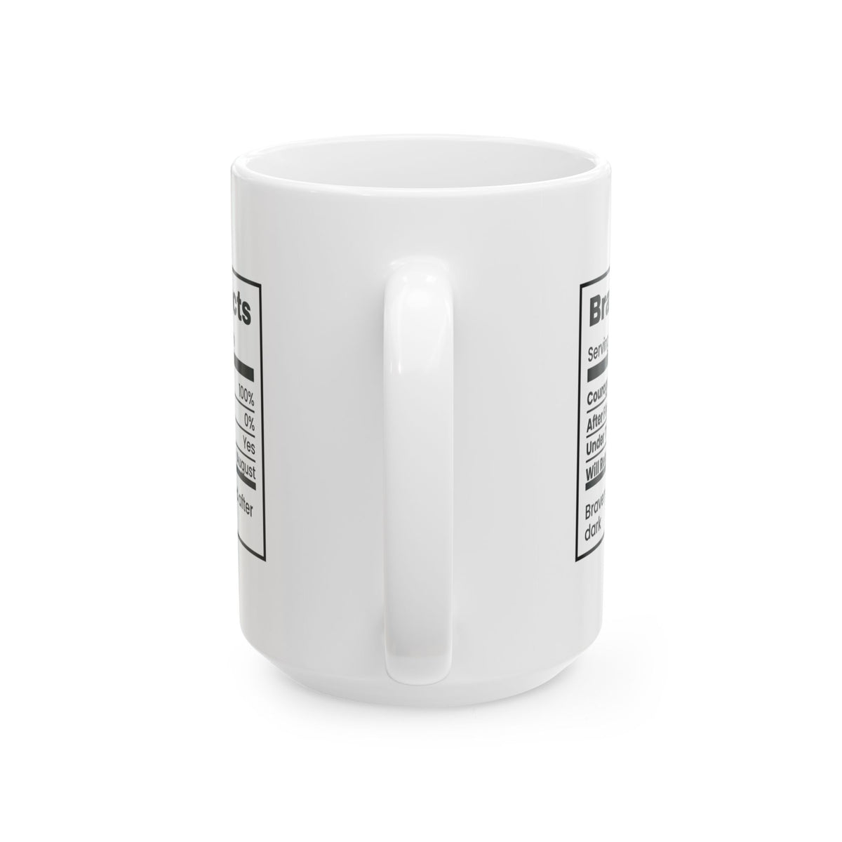 Funny Bravery Facts Coffee Mug Fireworks Dog Zero Percent For Dads