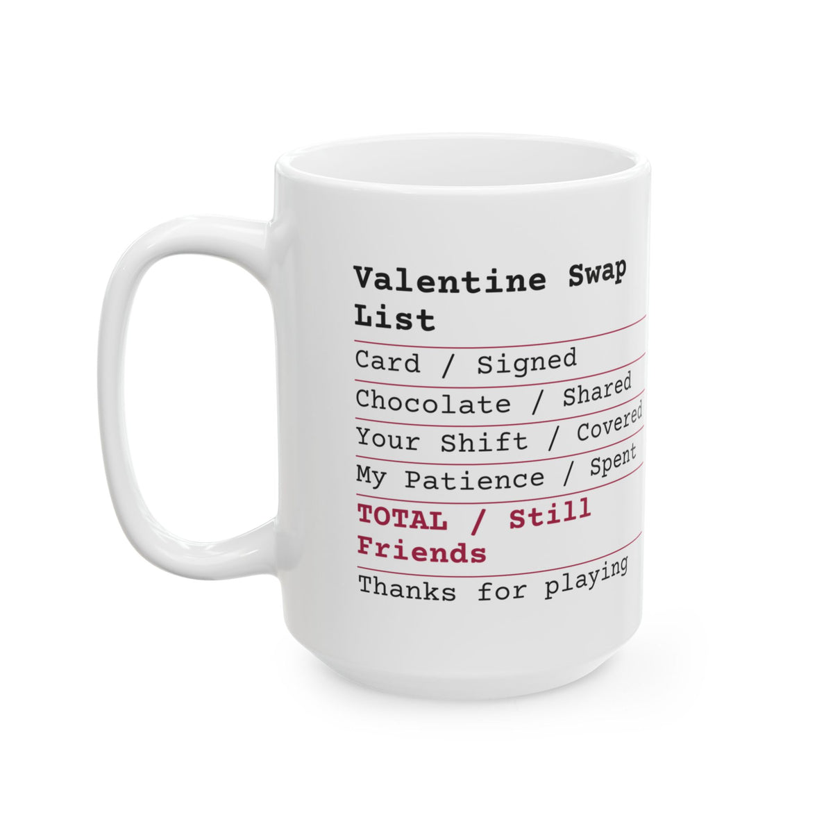 Funny Office Valentine Swap Coffee Mug For Coworkers