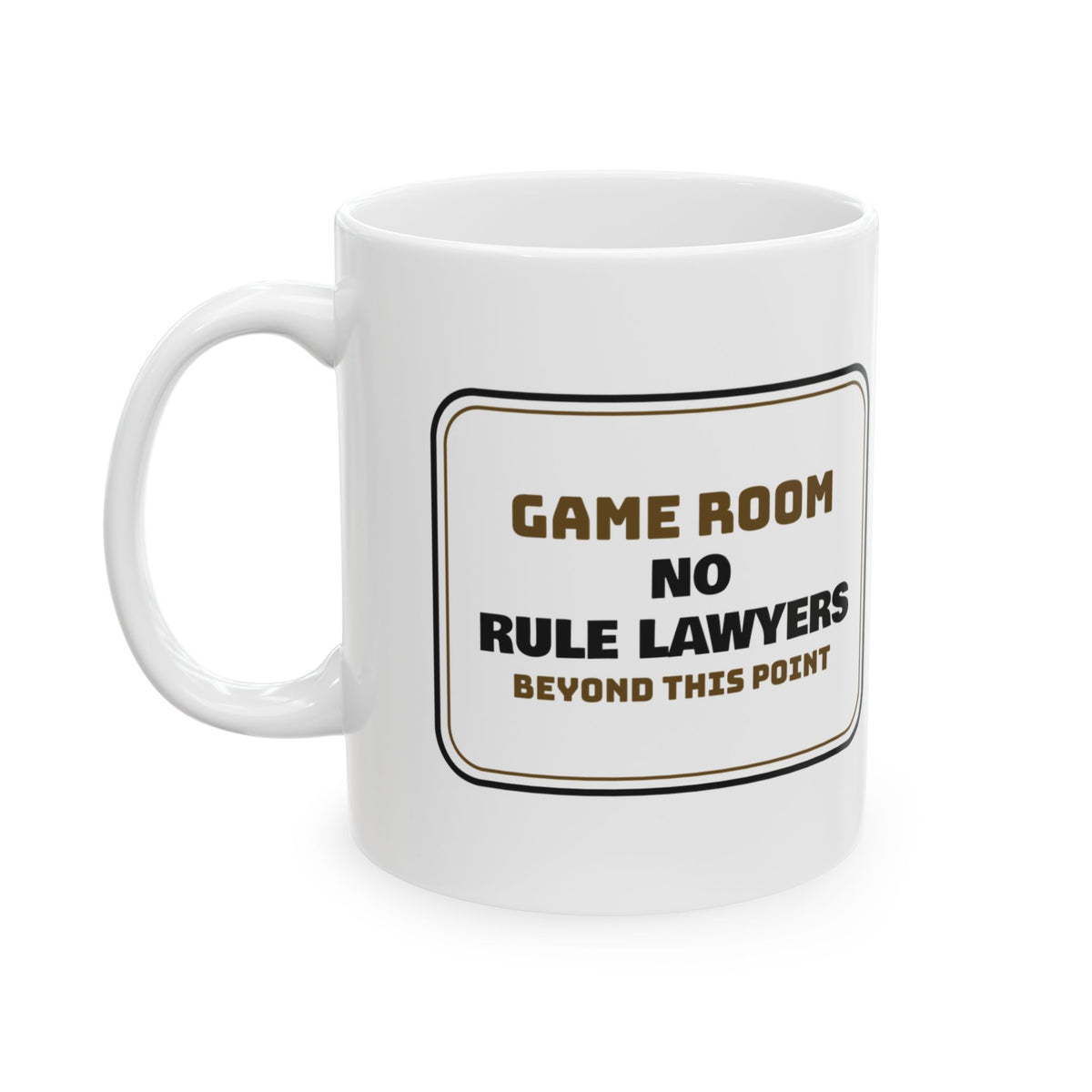 Board Game Coffee Mug No Rule Lawyers