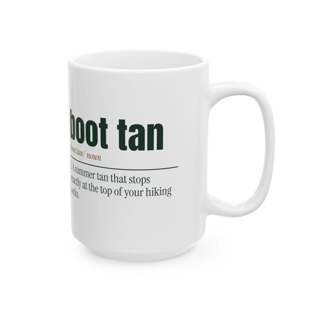 Funny Hiking Coffee Mug Boot Tan Definition For Hikers