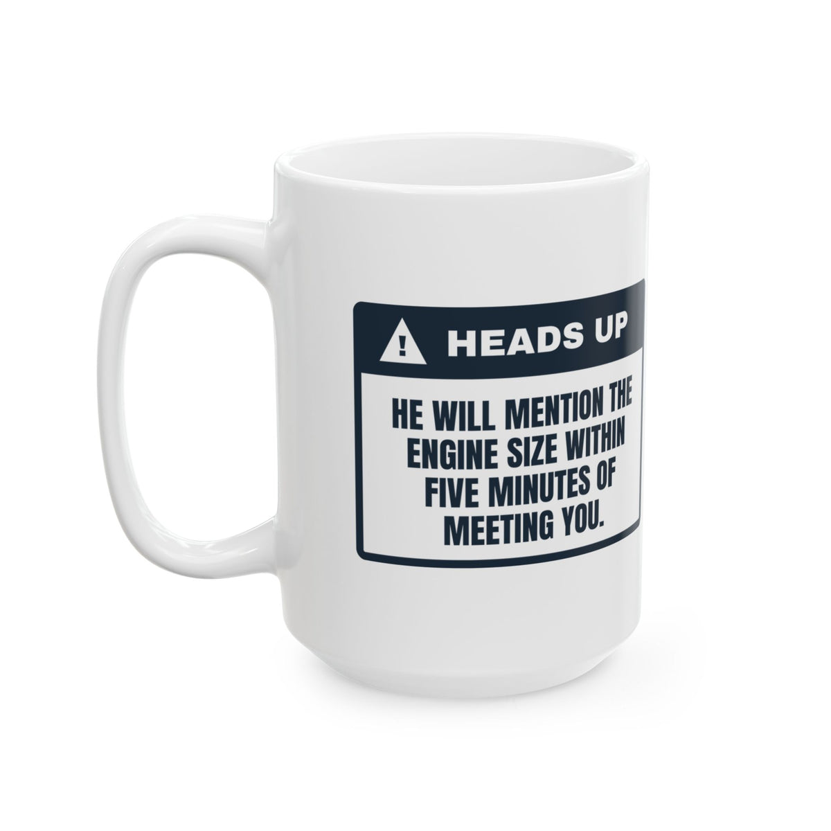 Funny Car Guy Coffee Mug Will Mention The Engine Within Five Minutes