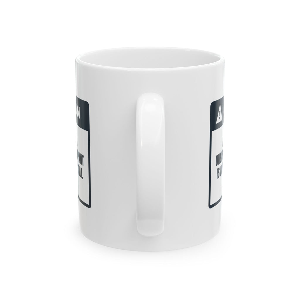 Funny Introvert Coffee Mug Doorbell Rang Lying Very Still Warning