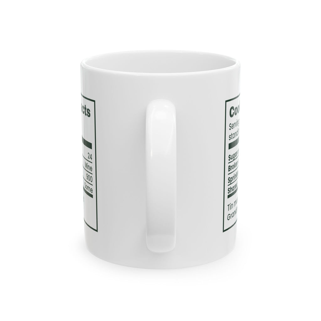 Funny Christmas Baking Coffee Mug Cookie Tin Facts For Bakers