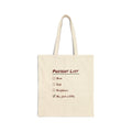 Funny Christmas Shopping Tote Bag Present List Me Just A Little