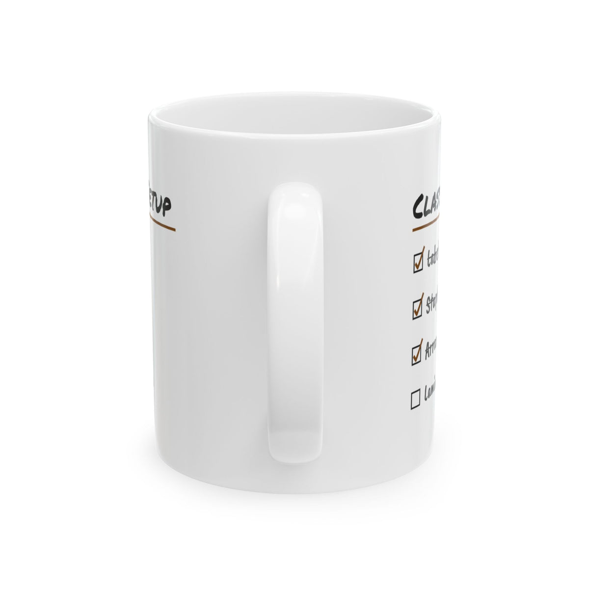 Funny Teacher Coffee Mug Classroom Setup Checklist Laminate My Lunch