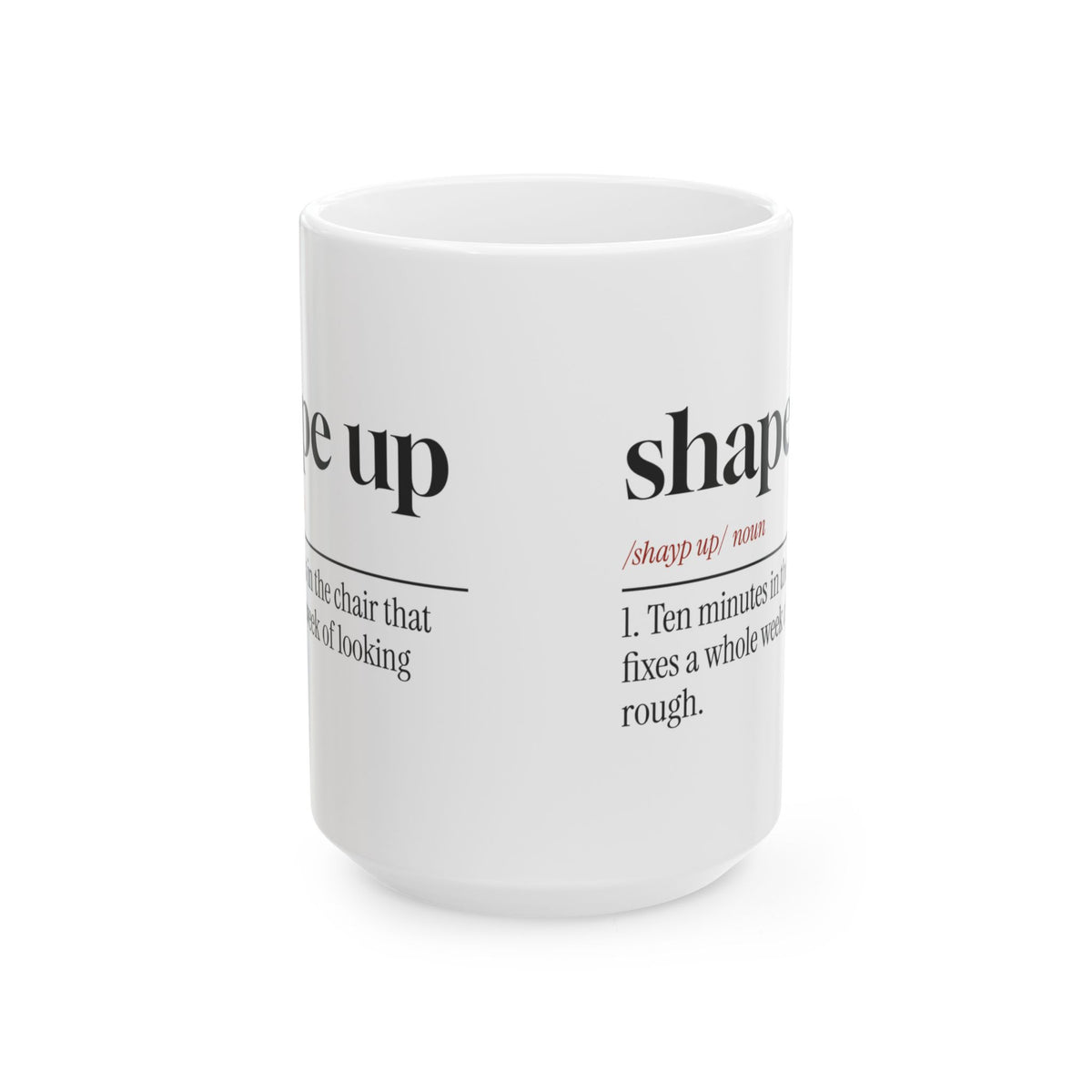 Funny Barber Coffee Mug Shape Up Dictionary Definition For Barbers
