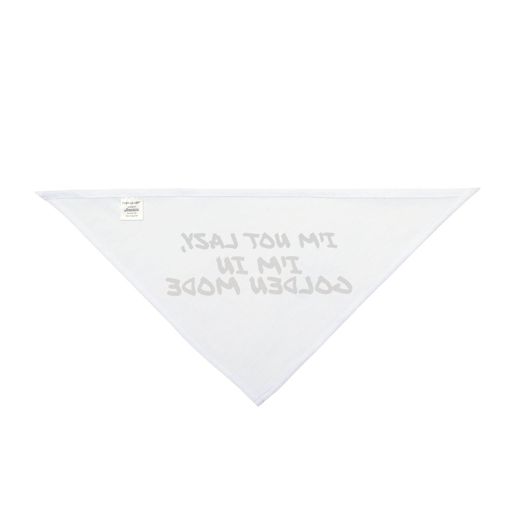 Funny Golden Retriever Dog Bandana "I'm Not Lazy I'm In Golden Mode" Dog