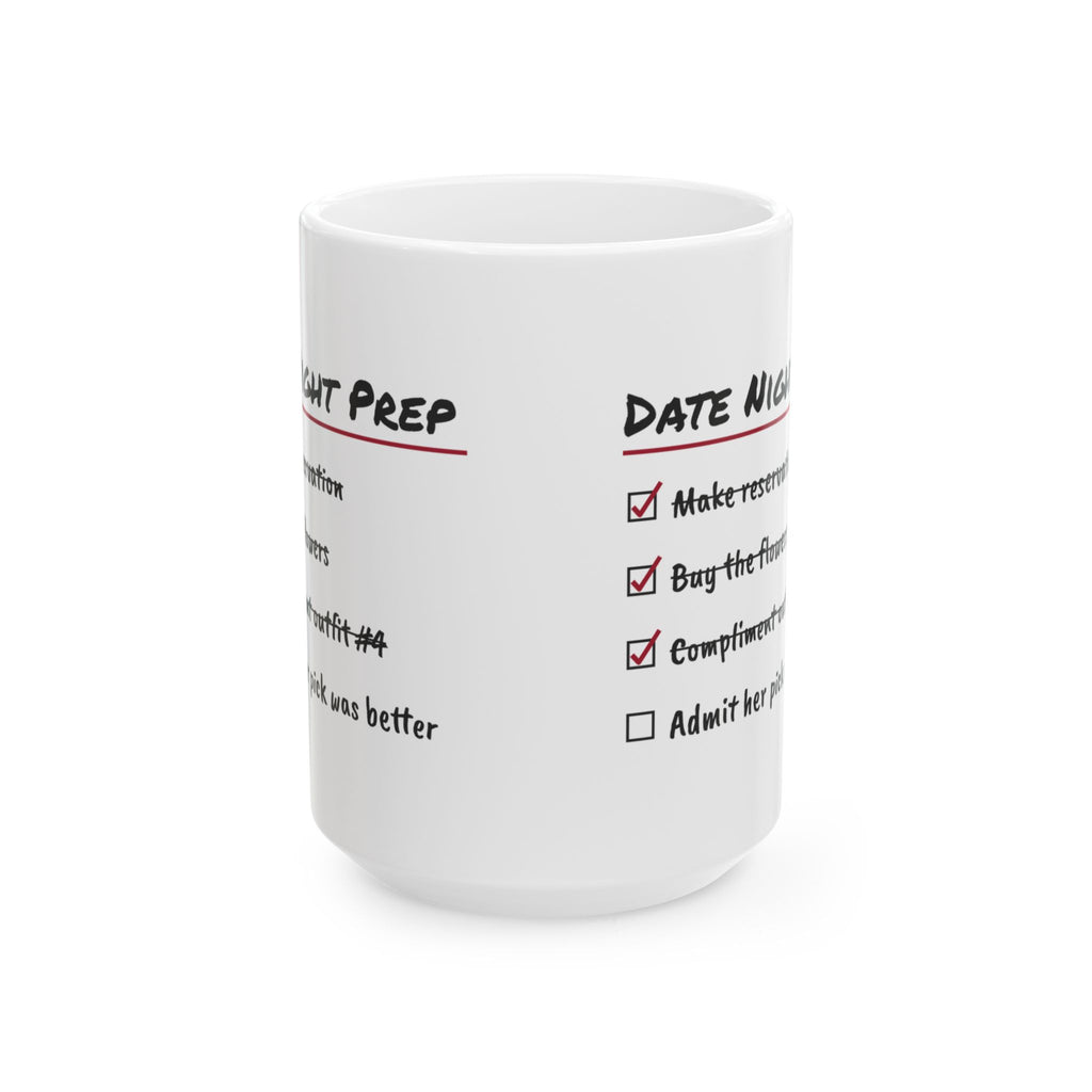 Funny Wife Coffee Mug Date Night Checklist For Wife