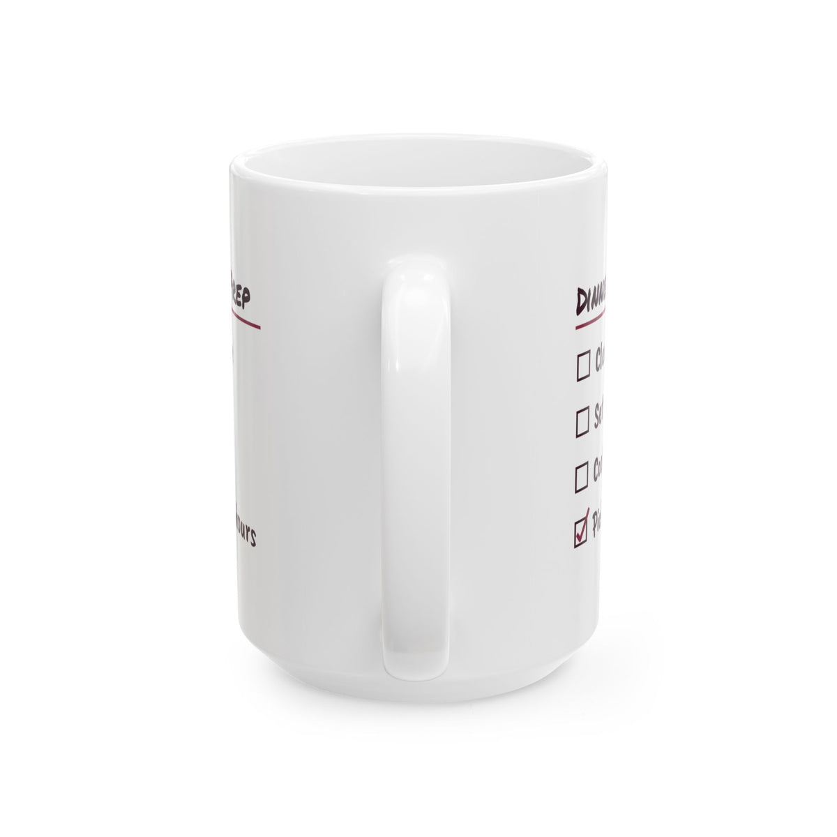 Funny Wine Lover Coffee Mug Dinner Party Prep Checklist For Hosts